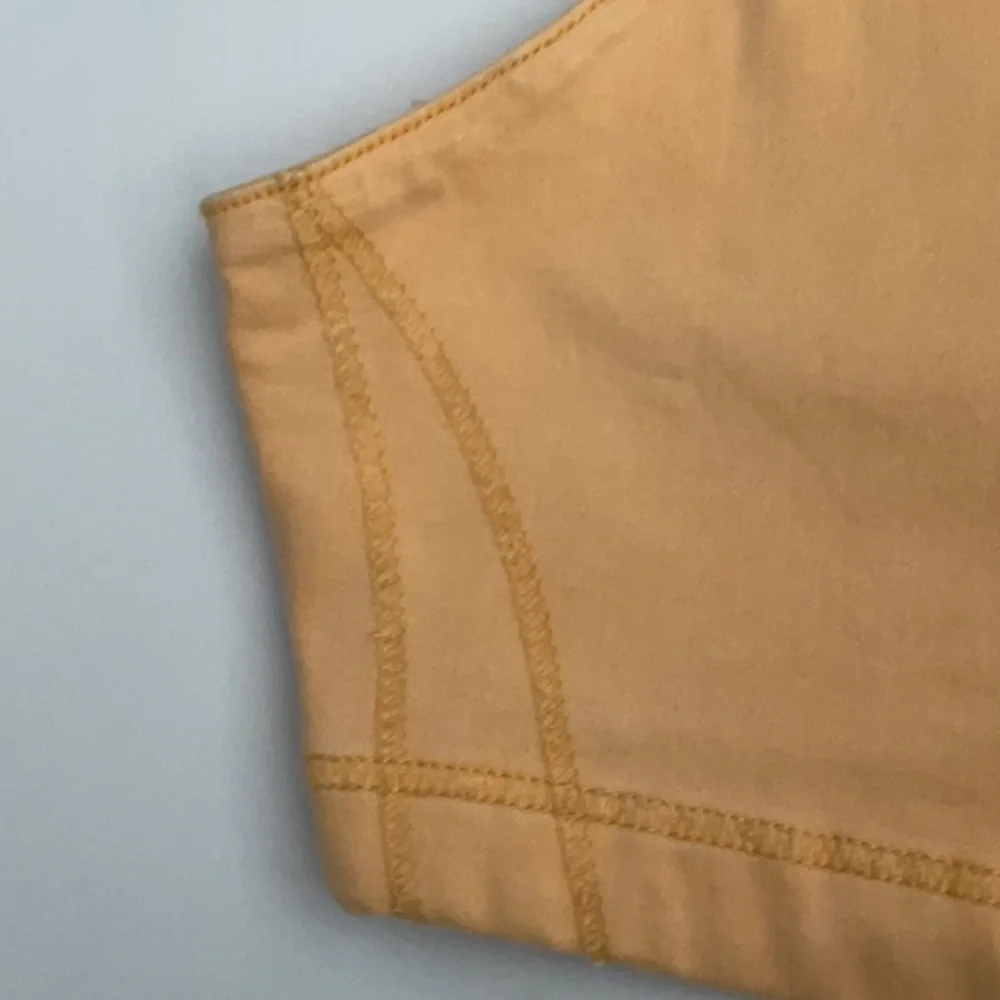 Zara NWOT Orange Denim Racerback Crop Top - Picture 5 of 10